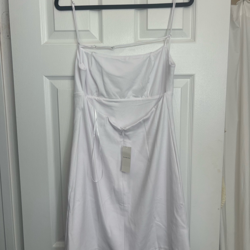 NWT Abercrombie White Spaghetti Strap Mini Dress - Picture 5 of 7